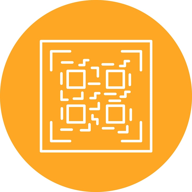 Vector estilo de ilustración vectorial de código qr