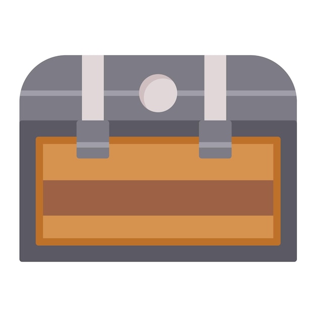 Estilo de ilustración vectorial del cofre del tesoro