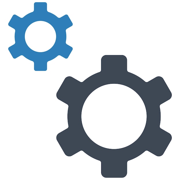 Estilo de la ilustración vectorial de Cogs