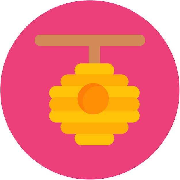Estilo de la ilustración vectorial de la colmena