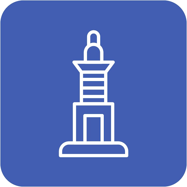 Estilo de ilustración vectorial de la columna de Trajano