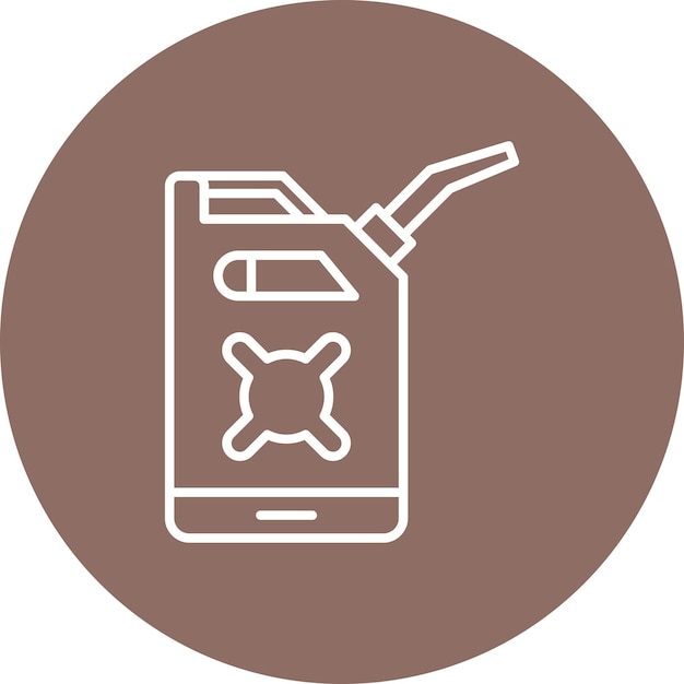Estilo de ilustración vectorial de los combustibles