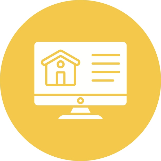 Estilo de ilustración vectorial para comprar una casa en línea