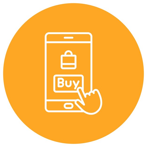 Estilo de ilustración vectorial de compras en línea