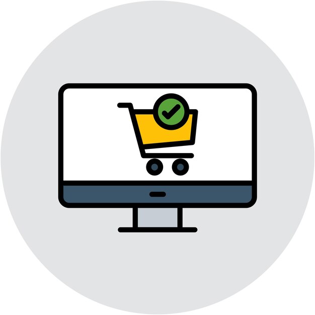 Estilo de la ilustración vectorial de comprobación