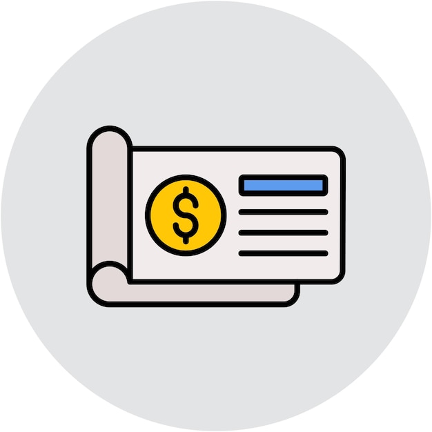 Estilo de la ilustración vectorial de comprobación