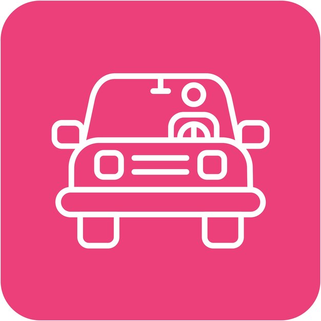 Estilo de la ilustración vectorial de conducción
