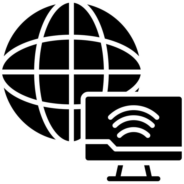 Estilo de ilustración vectorial de conectividad a Internet