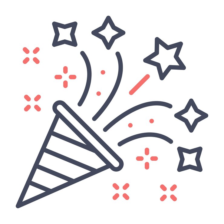 Vector estilo de ilustración vectorial de confetti