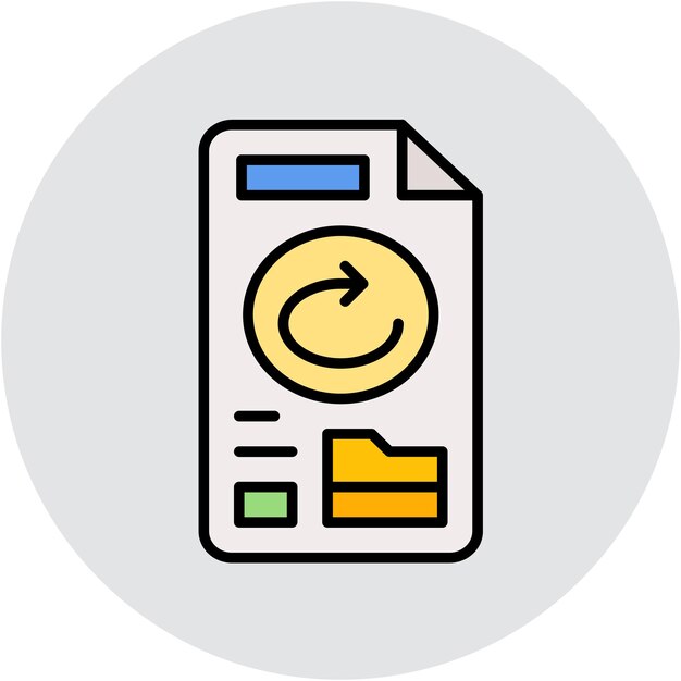 Estilo de ilustración vectorial de copia de seguridad de archivos