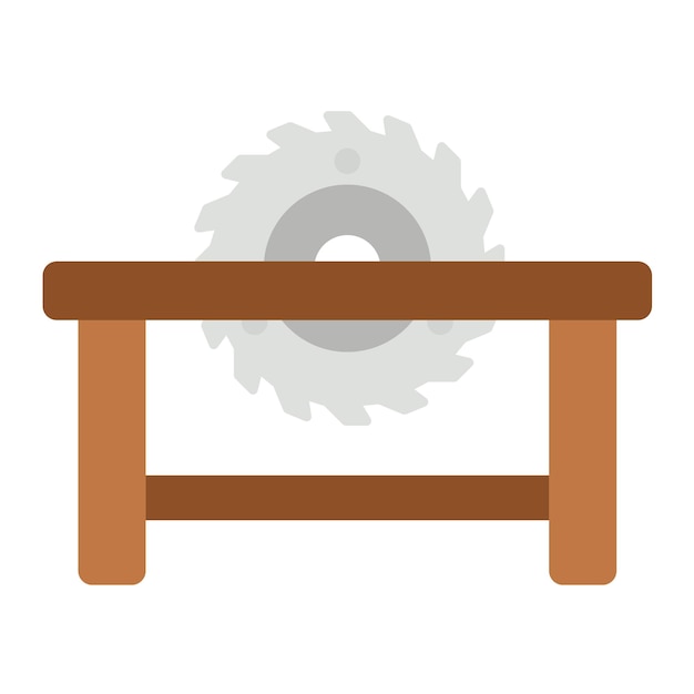 Estilo de ilustración vectorial del cortador de tablas