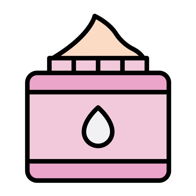 Estilo de ilustración vectorial en crema