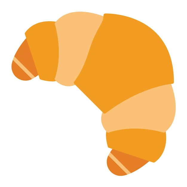 Estilo de ilustración vectorial del croissant