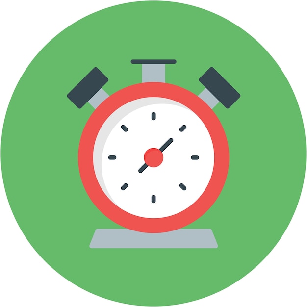 Estilo de la ilustración vectorial del cronómetro