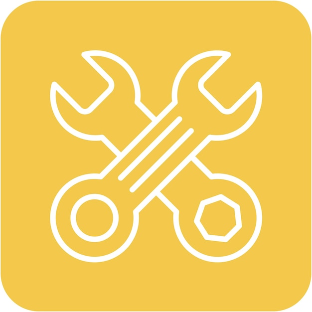 Estilo de ilustración vectorial cruzada de la llave