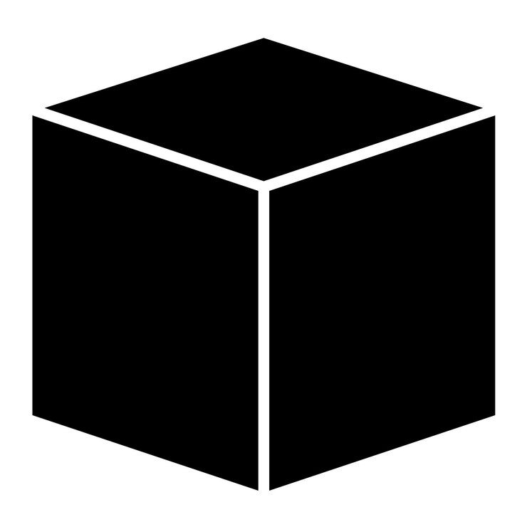 Vector estilo de la ilustración vectorial del cubo