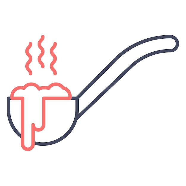 Estilo de ilustración vectorial de cuchara