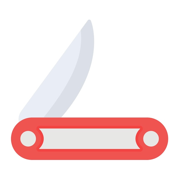 Estilo de ilustración vectorial del cuchillo de bolsillo