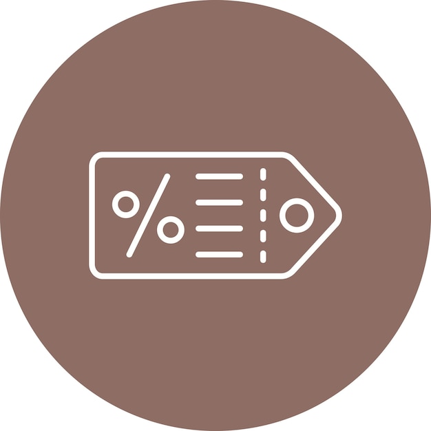 Estilo de ilustración vectorial del cupón de descuento