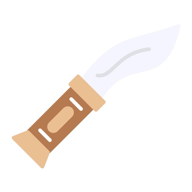 Estilo de ilustración vectorial de la daga