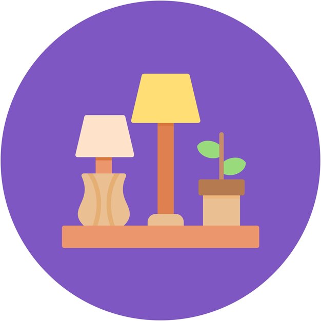 Estilo de ilustración vectorial de decoración para el hogar