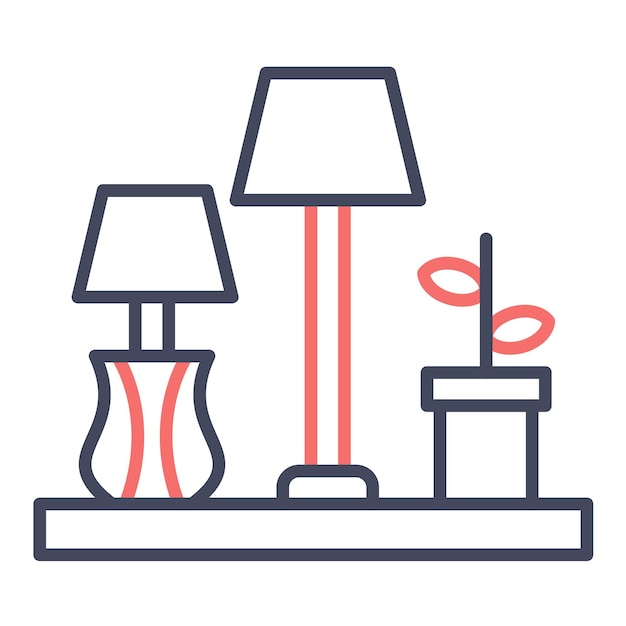Estilo de ilustración vectorial de decoración para el hogar