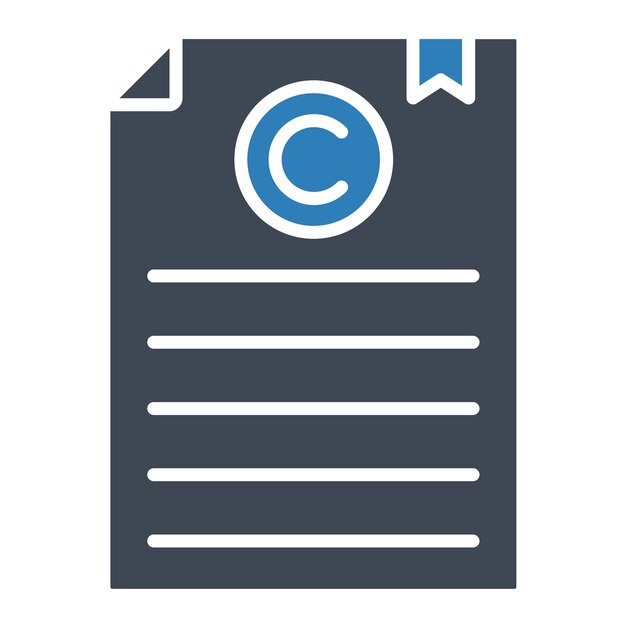 Estilo de ilustración vectorial de derechos de autor