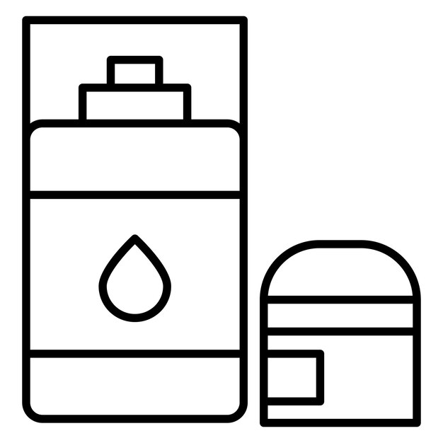 Estilo de la ilustración vectorial del desodorante