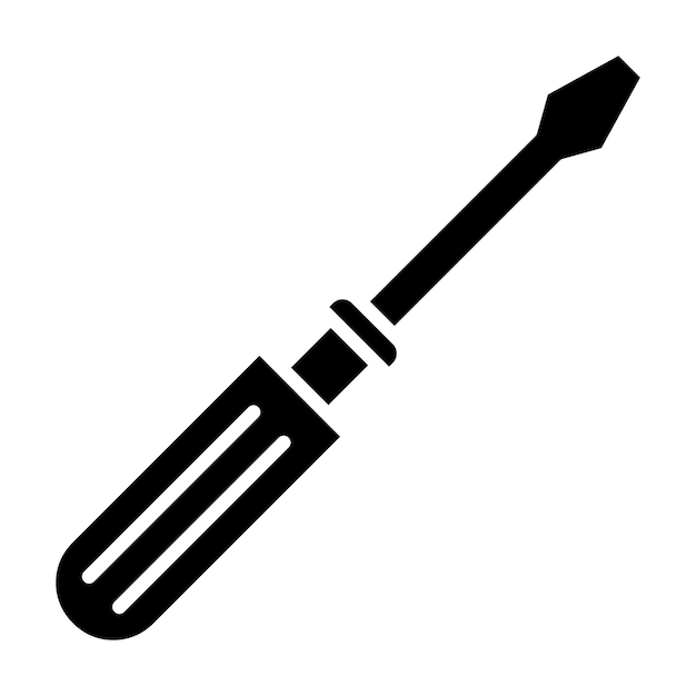 Estilo de la ilustración vectorial del destornillador