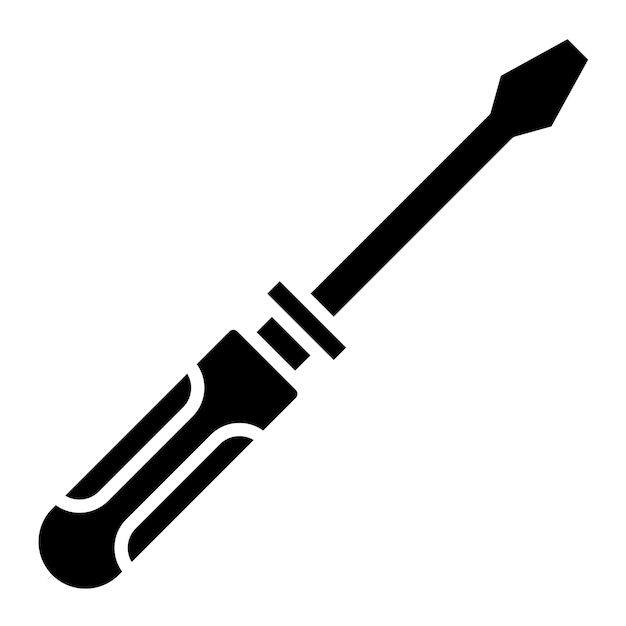 Estilo de la ilustración vectorial del destornillador