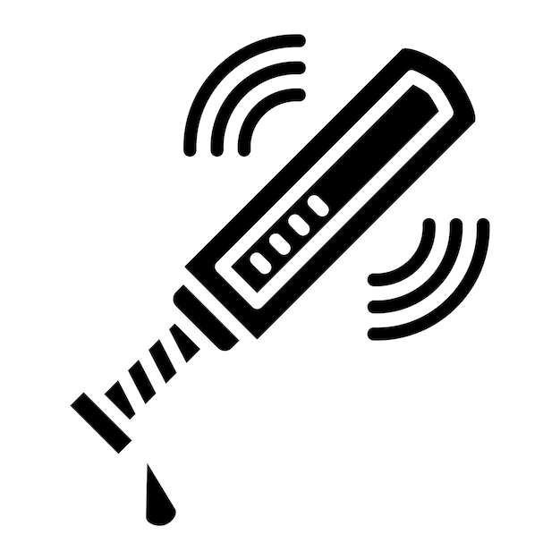 Estilo de ilustración vectorial del detector de metales