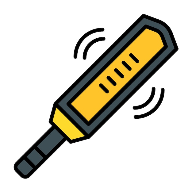 Estilo de ilustración vectorial del detector