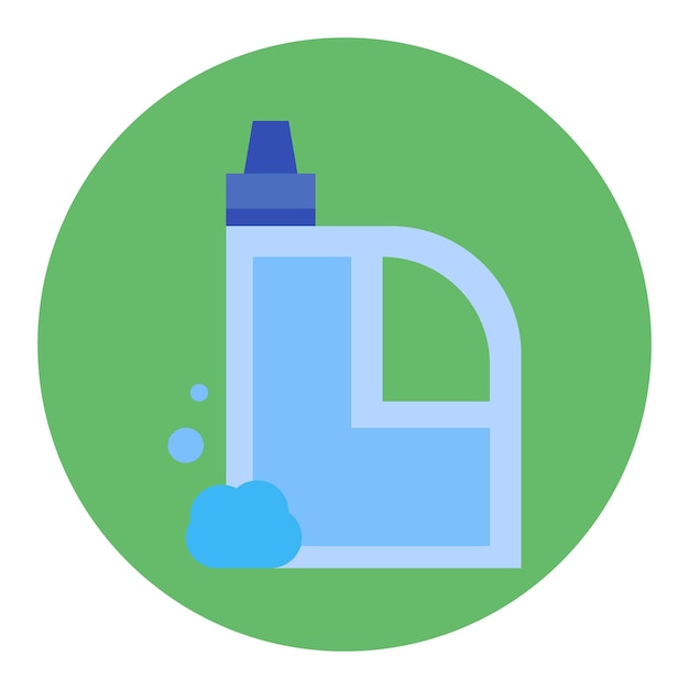 Estilo de la ilustración vectorial del detergente