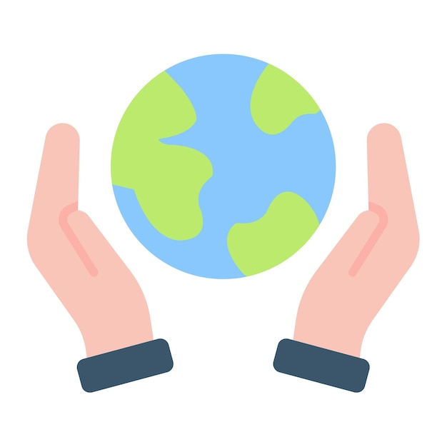 Estilo de ilustración vectorial del día de la Tierra