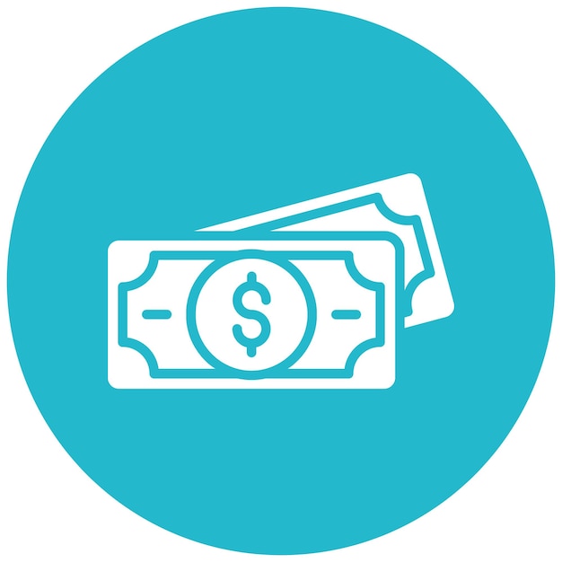 Estilo de ilustración vectorial del dinero