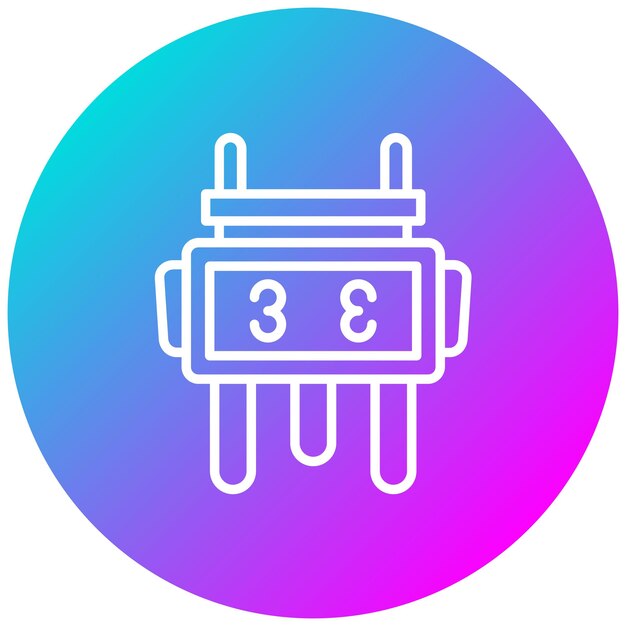 Estilo de ilustración vectorial de Ding
