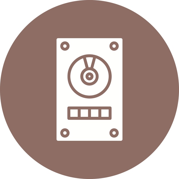 Estilo de ilustración vectorial del disco duro