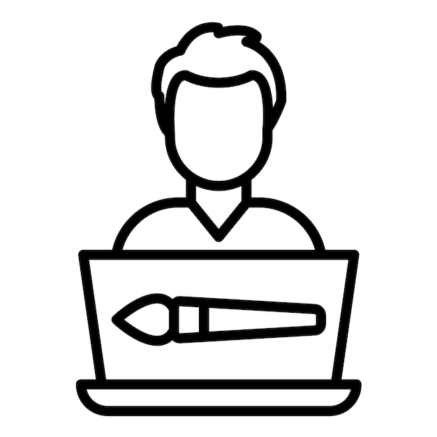 Estilo de ilustración vectorial del diseñador gráfico