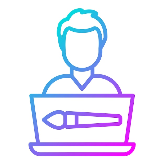 Estilo de ilustración vectorial del diseñador gráfico