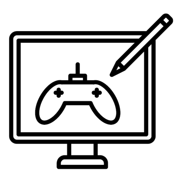 Estilo de ilustración vectorial de diseño de juegos