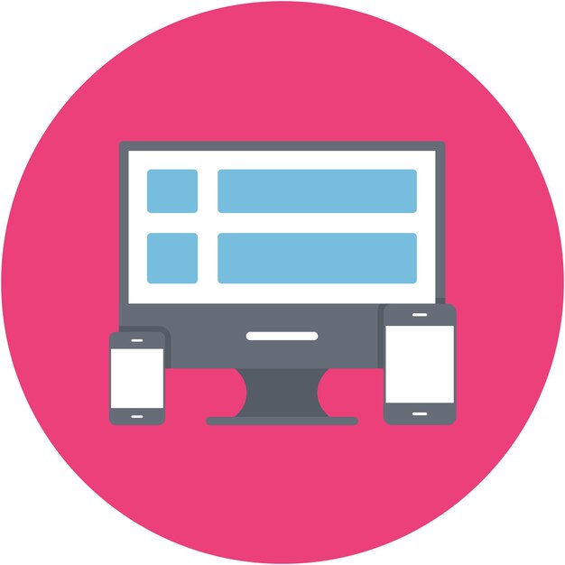 Estilo de ilustración vectorial de diseño responsivo