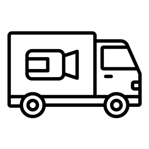 Estilo de ilustración vectorial de distribución de películas