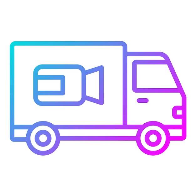 Estilo de ilustración vectorial de distribución de películas