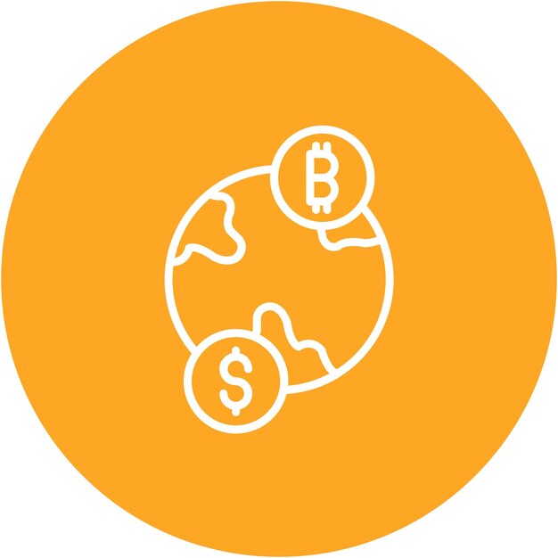 Estilo de ilustración vectorial de divisas globales