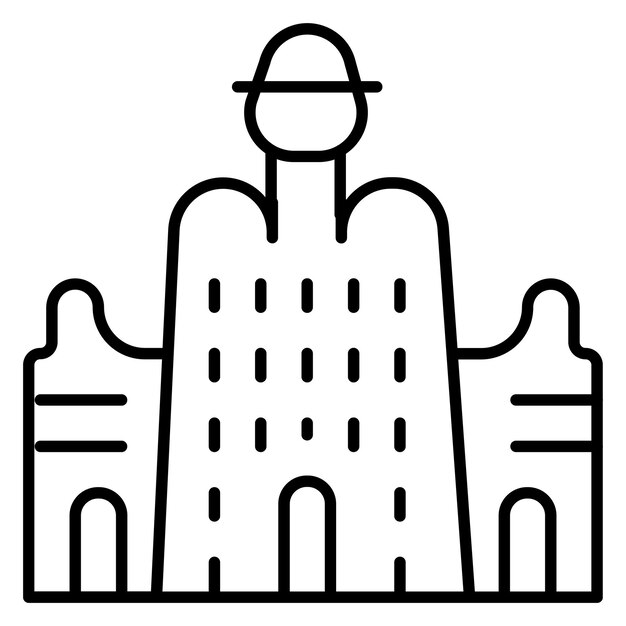 Estilo de ilustración vectorial de Djenne