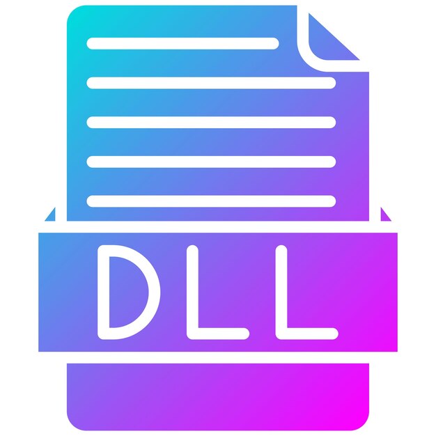 Estilo de la ilustración vectorial de la DLL