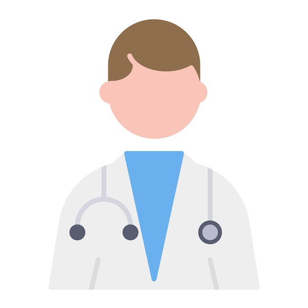 Estilo de ilustración vectorial del doctor