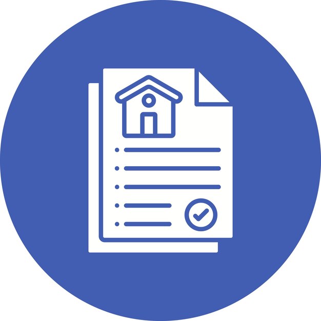 Estilo de ilustración vectorial de los documentos de propiedad