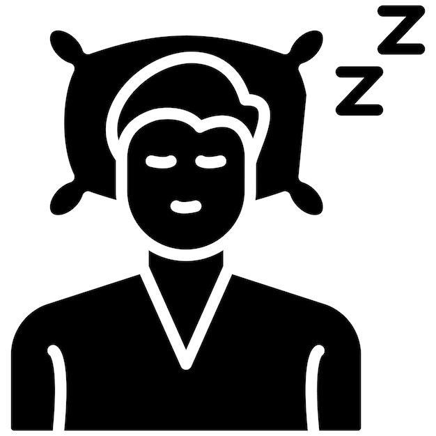 Estilo de la ilustración vectorial dormida