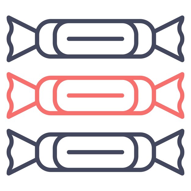 Estilo de ilustración vectorial de dulces